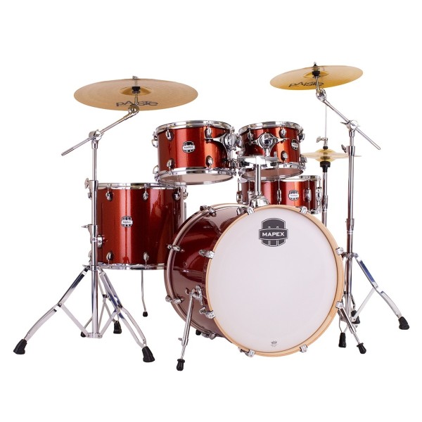 Mapex Mars Birch 22'' 5pc Shell Pack, Blood Orange Sparkle