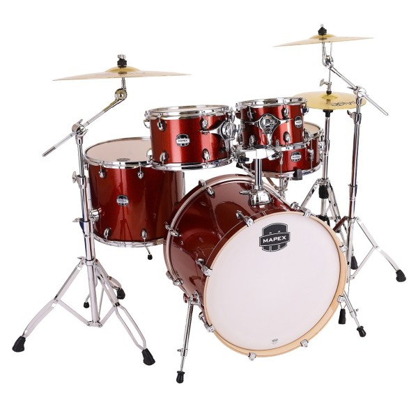 Mapex Mars Birch 22'' 5pc Shell Pack, Blood Orange Sparkle