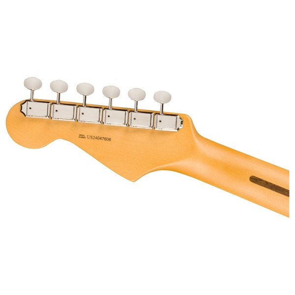 Fender American Professional Classic Stratocaster RW, Faded Black - back of headstock