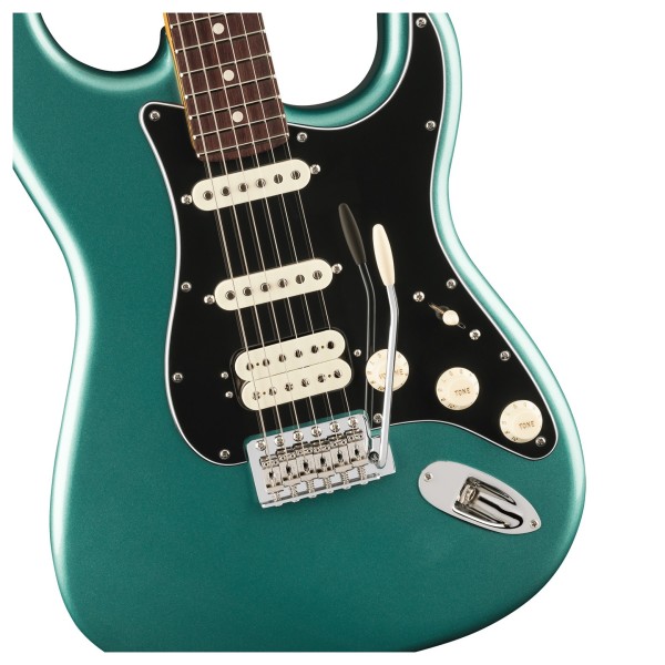 Fender American Professional Classic Stratocaster HSS RW, Faded Sherwood Green Metallic - hardware