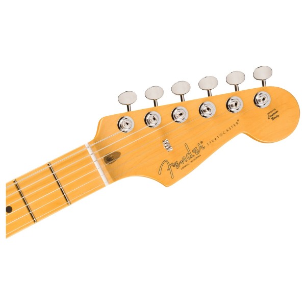 Fender American Professional Classic Stratocaster HSS MN, Faded Black - headstock