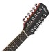 12 String Roundback Guitar by Gear4music, Black