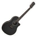 12 String Electro Acoustic Roundback Guitar by Gear4music, Black - Nearly New