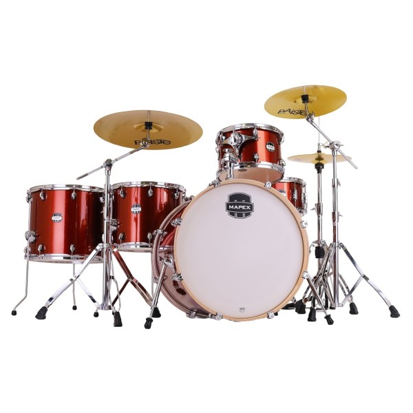 Mapex Mars Birch 22'' 5pc Crossover Shell Pack, Blood Orange Sparkle