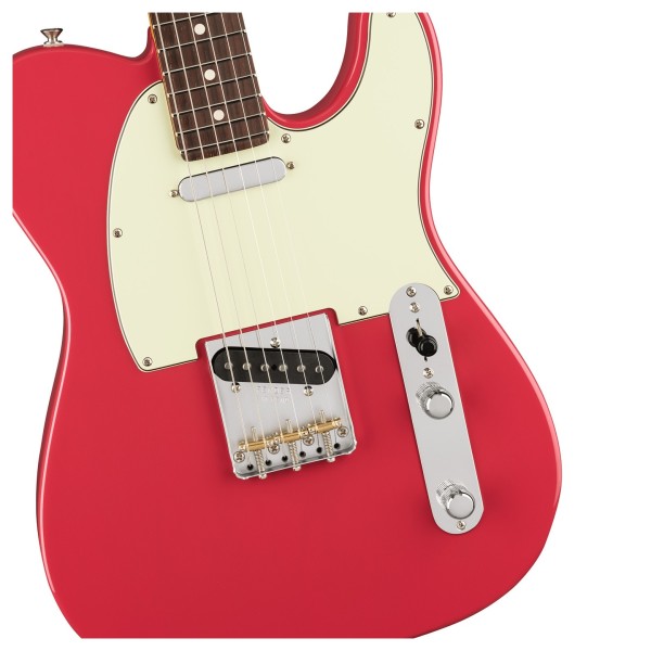 Fender American Professional Classic Telecaster RW, Faded Dakota Red - hardware
