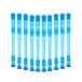 Blue Descant Recorder with Cleaning Rod by Gear4music, Pack of 10