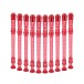 Pink Descant Recorder with Cleaning Rod by Gear4music, Pack of 10