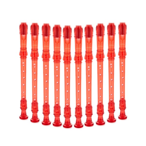 Descant Recorder by Gear4music, Pack of 10