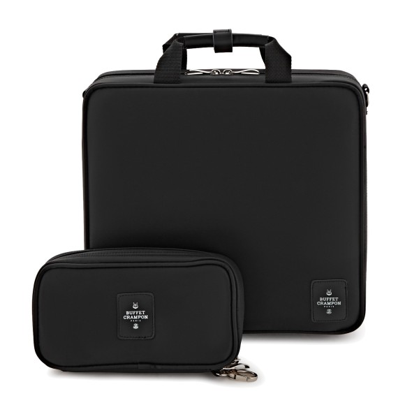 Buffet Ultra-Light Double Clarinet Case for Bb and A, Black - Closed