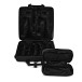 Buffet Ultra-Light Double Clarinet Case for Bb and A, Black - Open