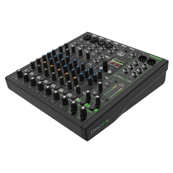 Mackie PROFX10 GO Mixer 3QTR Left