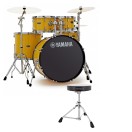 Yamaha Rydeen 20" Drum Kit with Paiste Cymbals & DS550U Drum Throne, Mellow Yellow