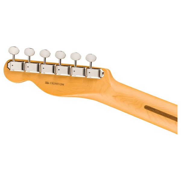 Fender American Professional Classic Telecaster SSS RW, Butterscotch Blonde - back of headstock