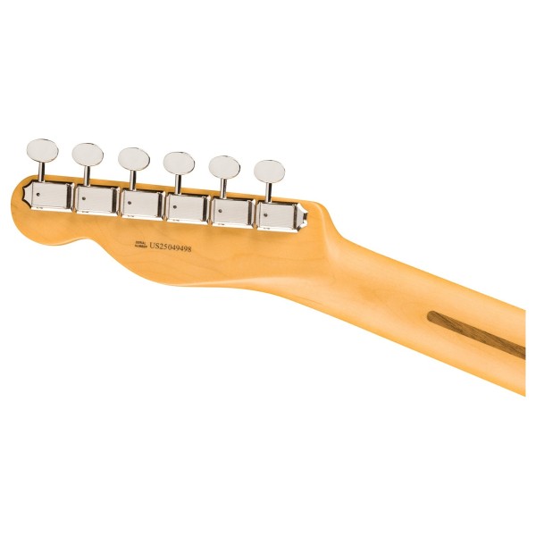 Fender American Professional Classic Telecaster SSS RW, Faded Sherwood Green Metallic - back of headstock