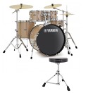 Yamaha Rydeen 22" Drum Kit with Paiste Cymbals & DS550U Drum Throne, Champagne Glitter