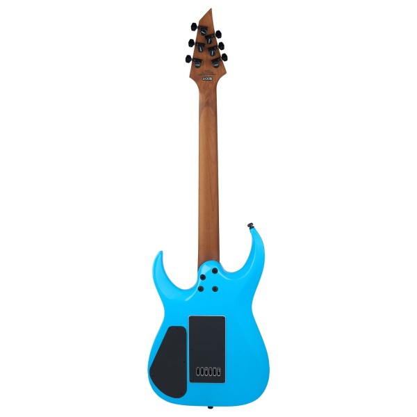 Jackson Pro Plus Series Signature Misha Mansoor Juggernaut ET6, Ebony Fingerboard, Riviera Blue back 