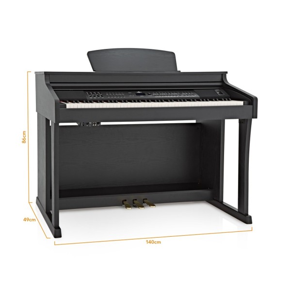 DP-50 Digital Piano by Gear4music, Satin Black