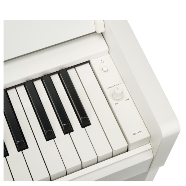 Yamaha YDP S35 Digital Piano, White volume knob