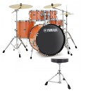 Yamaha Rydeen 22" Drum Kit with Paiste Cymbals & DS550U Drum Throne, Orange Sparkle