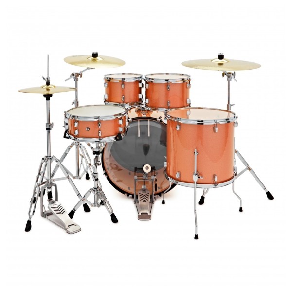 Yamaha Rydeen 22" Drum Kit with Paiste Cymbals & DS550U Drum Throne, Orange Sparkle