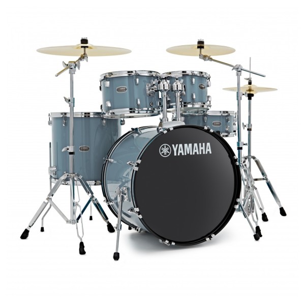 Yamaha Rydeen 22" Drum Kit with Paiste Cymbals & DS550U Drum Throne, Gloss Pale Blue