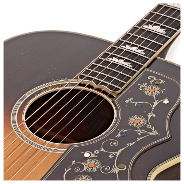 Gibson Custom Prewar SJ-200 Rosewood Light Aged, Vintage Sunburst #21875016 - soundhole