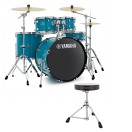 Yamaha Rydeen 22" Drum Kit with Paiste Cymbals & DS550U Drum Throne, Sky Blue