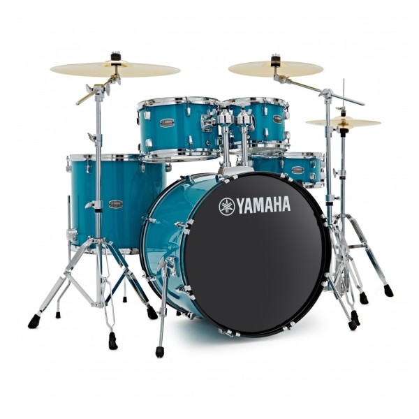 Yamaha Rydeen 22" Drum Kit with Paiste Cymbals & DS550U Drum Throne, Sky Blue