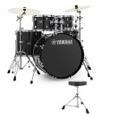 Yamaha Rydeen 22" Drum Kit with Paiste Cymbals & DS550U Drum Throne, Black Glitter
