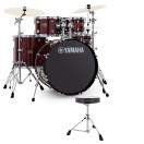 Yamaha Rydeen 22" Drum Kit with Paiste Cymbals & DS550U Drum Throne, Burgundy Glitter