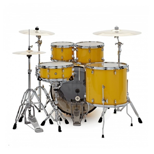 Yamaha Rydeen 22" Drum Kit with Paiste Cymbals & DS550U Drum Throne, Mellow Yellow