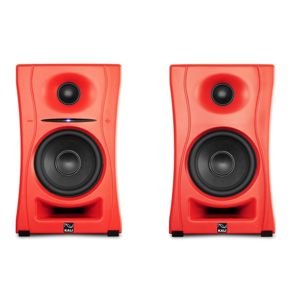 Kali Audio LP-UNF Studio Monitors, Red - Front
