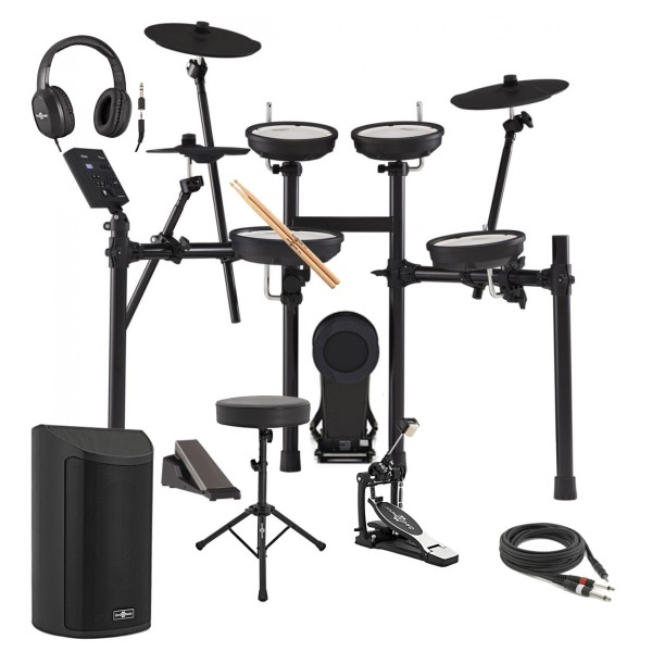 Roland TD-07KV V-Drums Electronic Drum Kit Bundle with SideKIK Amp