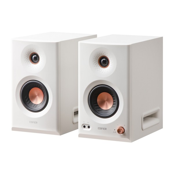 Edifier MR5 Tri-amped Powered Studio Monitor Speakers, White at AV.com