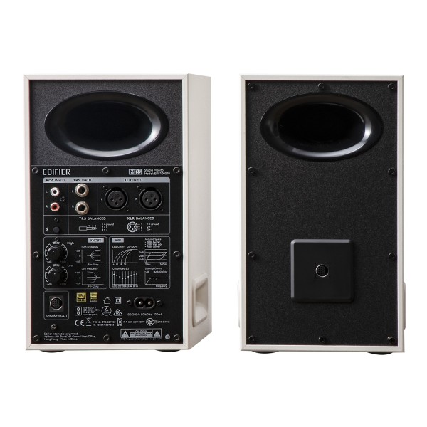 Edifier MR5 Tri-amped Powered Studio Monitor Speakers, White at AV.com