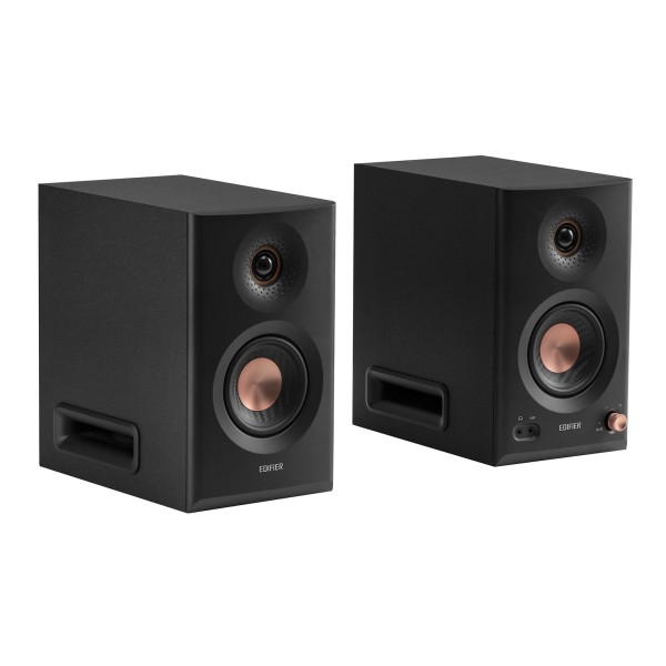 Edifier MR5 Tri-amped Powered Studio Monitor Speakers, Black  -left 