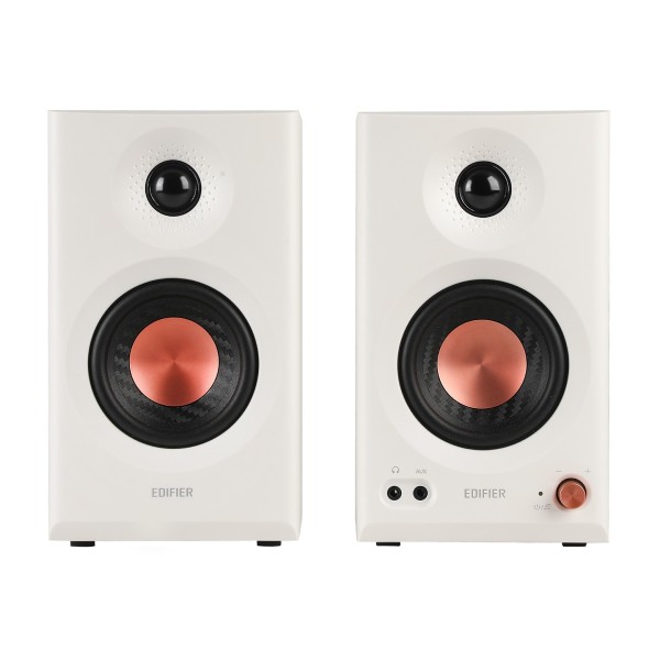 Edifier MR3 2.0 Monitor Bluetooth Speaker System, White - front 