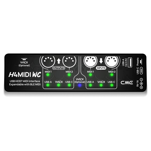 CME H4MIDI WC Advanced USB Host MIDI Interface at Gear4music