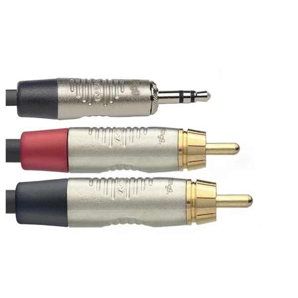 Stagg 1.5m Stereo Mini Jack to RCA Cable