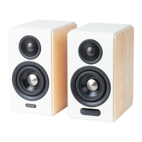 Edifier S880DB MKII Premium Hi-Res Active 2.0 Bluetooth Bookshelf Speakers, White - lfet 