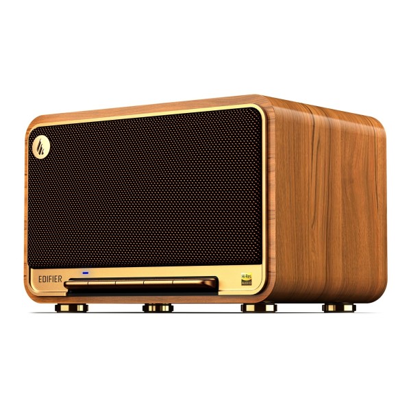 Edifier D32 Tabletop Bluetooth Hi-Res Speaker With Built In Battery, Brown - main 