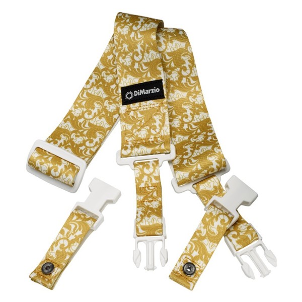 Dimarzio Steve Vai Utopia Cliplock Strap White/Gold
