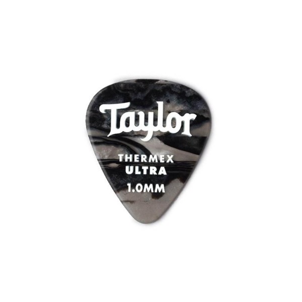 Taylor Picks Premium 351 Thermex Ultra Black Onyx 1.00mm 6 Pack
