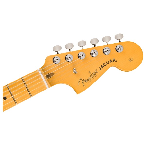 Fender American Professional Classic Jaguar MN, Faded Lake Placid Blue - headstock