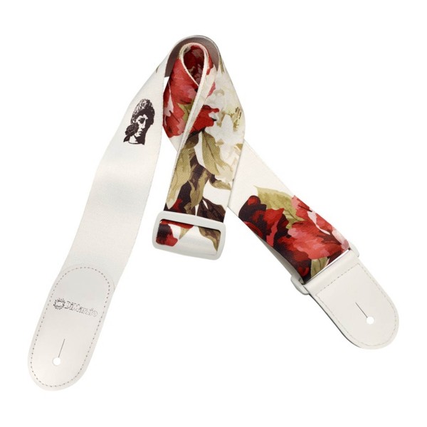 Dimarzio Dd3147 Polyphia Tab Strap 2 Inch Rose White