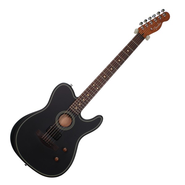 Fender Acoustasonic Standard Telecaster, Black - Ex Demo at Gear4music