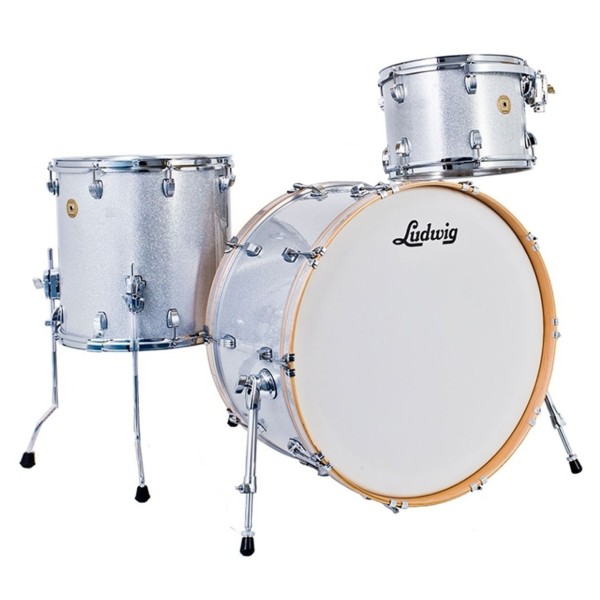 Ludwig Continental 24'' 3pc Shell Pack, Silver Sparkle