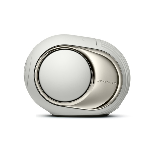 Devialet Phantom Ultimate 98 dB Wireless Speaker (Single), Light Pearl - left 