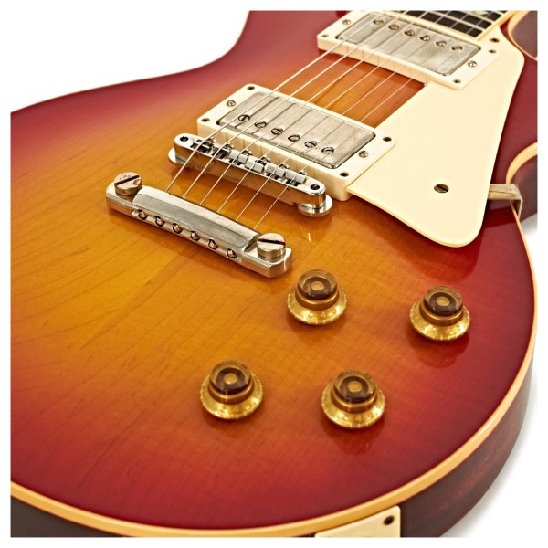 Gibson Custom 1958 Les Paul Standard Reissue VOS, Washed Cherry Sunburst #85370 - lower bout