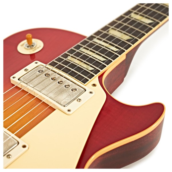Gibson Custom 1958 Les Paul Standard Reissue VOS, Washed Cherry Sunburst #85370 - upper bout